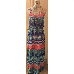 No Boundaries Multicolor Maxi Dress